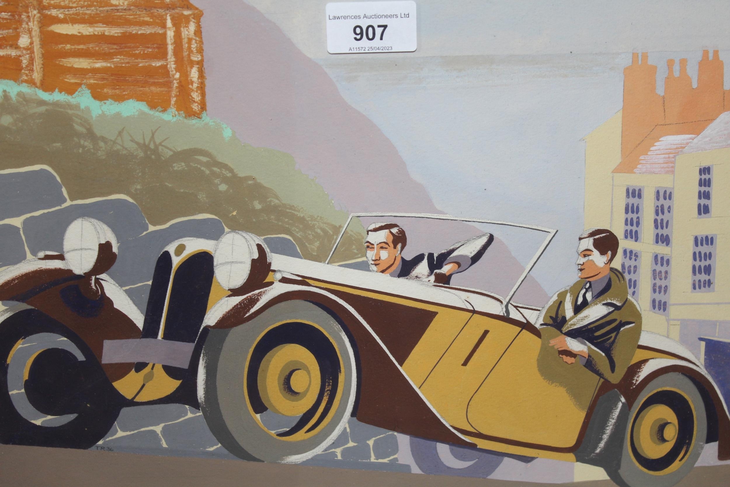 Thomas Rutter | study of an open top car | MutualArt