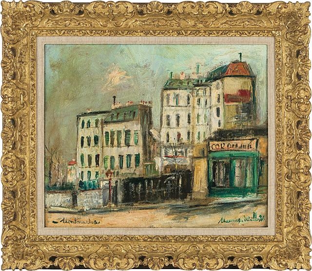 Maurice Utrillo Rue Lamarck a Montmartre MutualArt