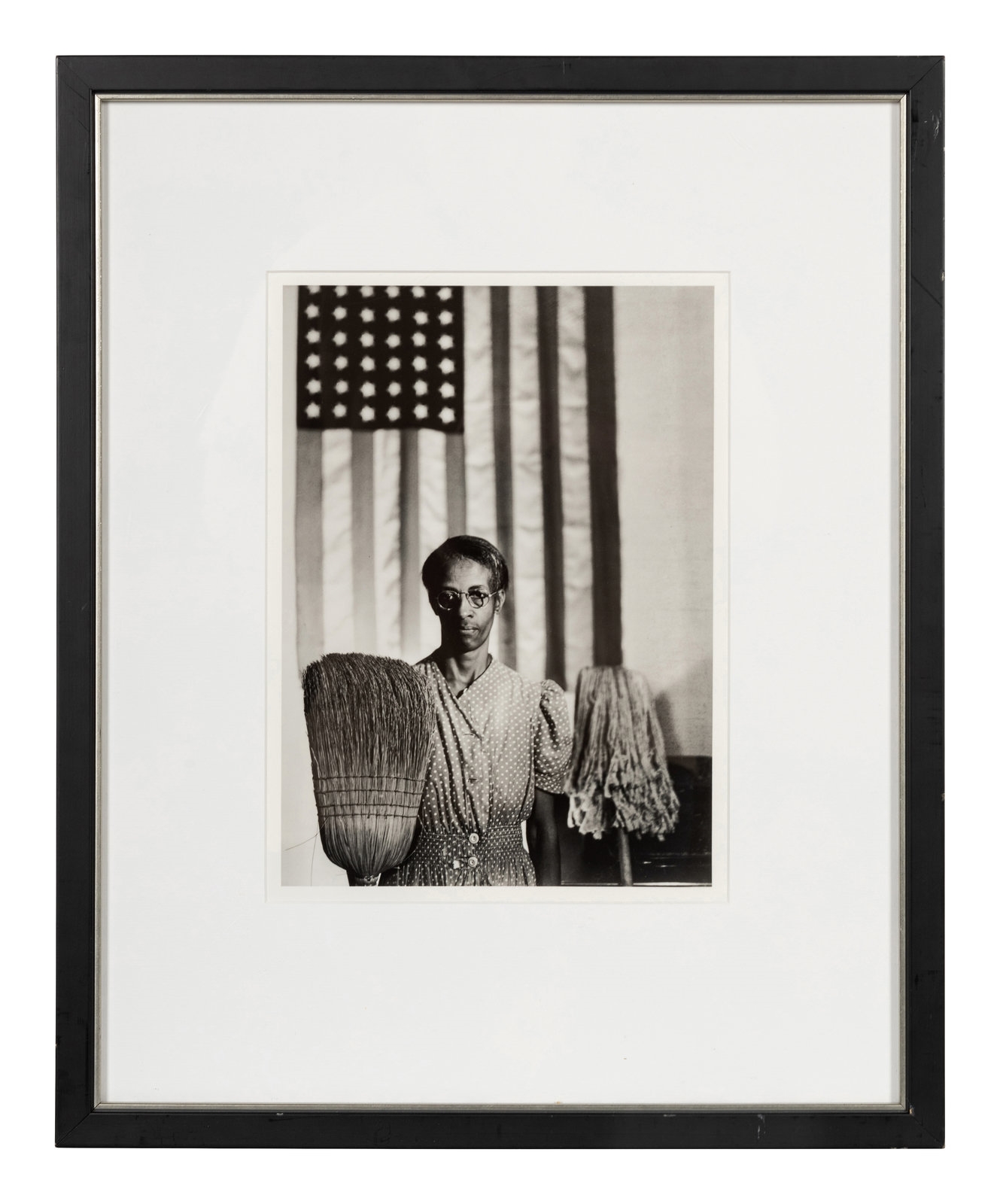 Artwork by Gordon Parks, American Gothic, Made of Gelatin silver print