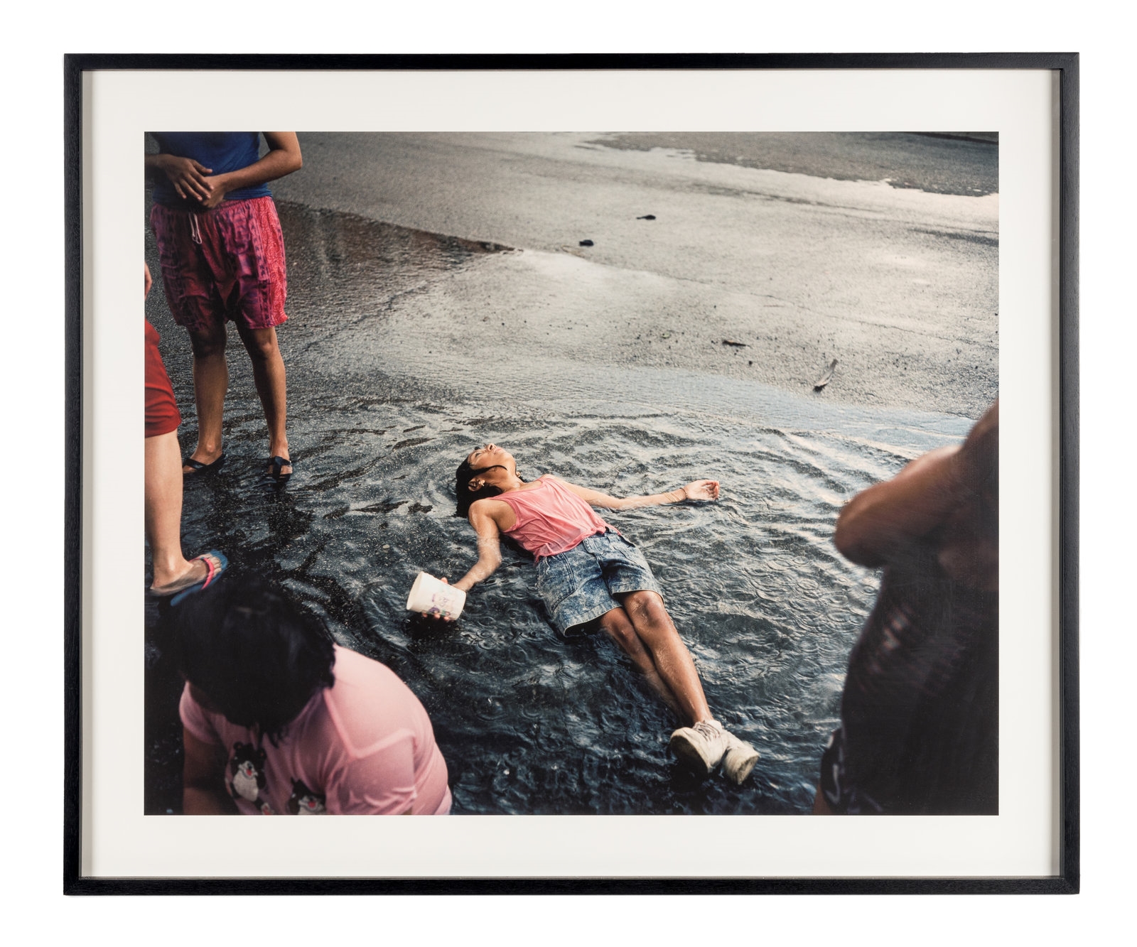 Artwork by Paul D'Amato, Girl in Rain, Made of Archival pigment print