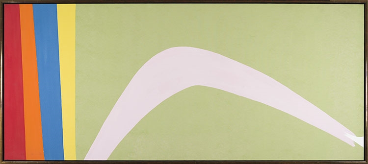 Artwork by Jack Bush, Flip, Made of acrylic on canvas