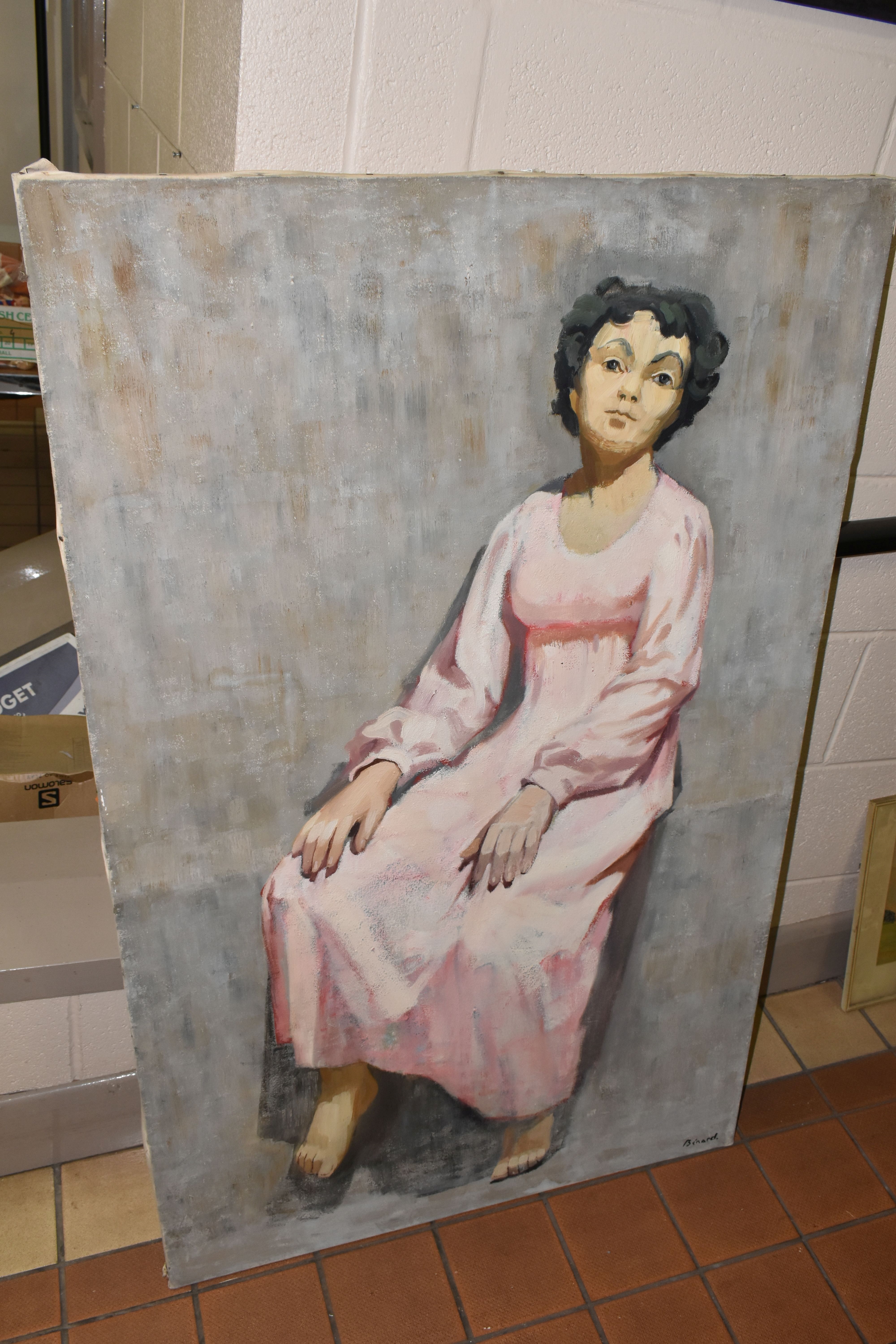 Artwork by Claude Benard, PORTRAIT OF A FEMALE, Made of oil on canvas