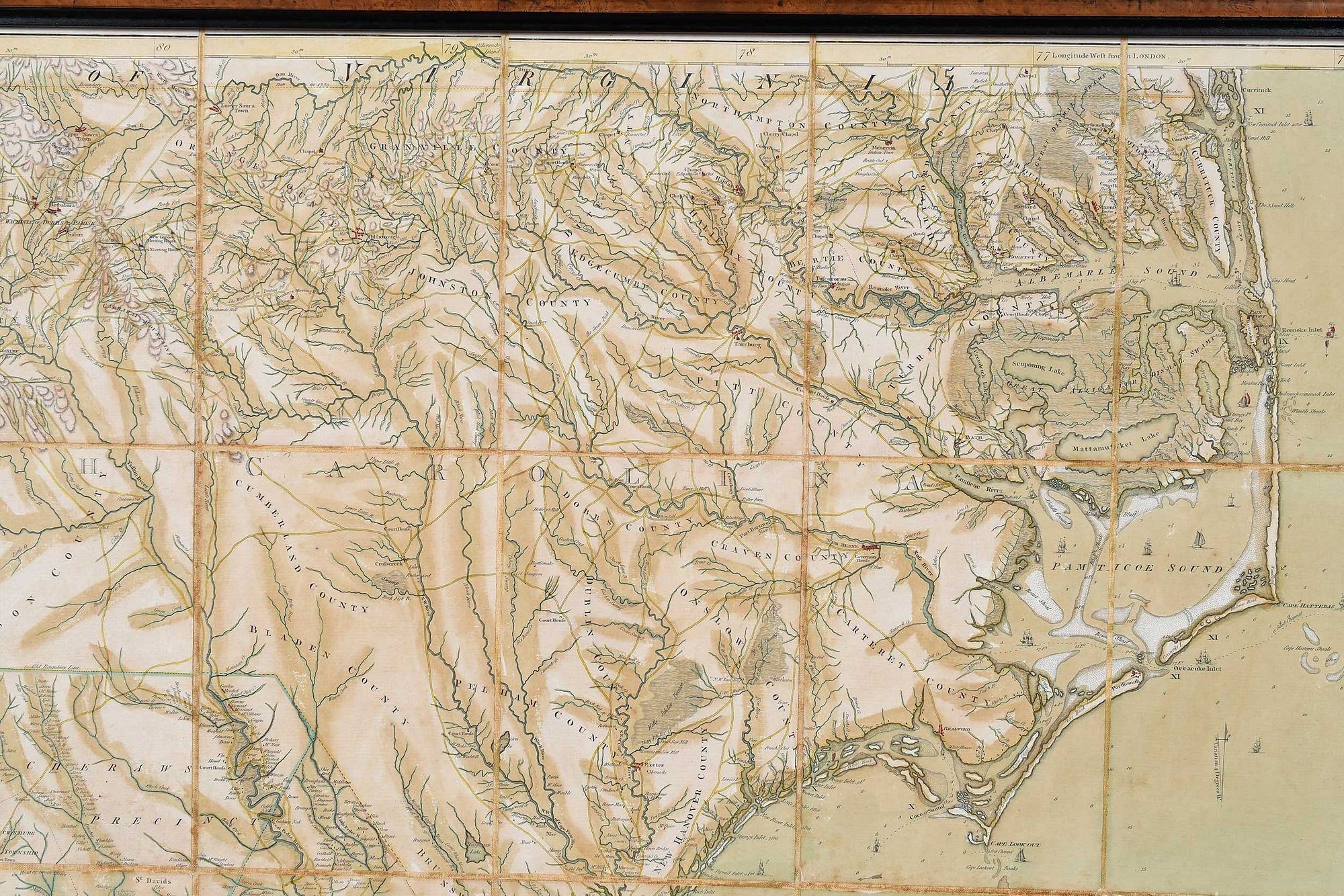 Mouzon, Henry | An Accurate Map of North and South Carolina with their ...