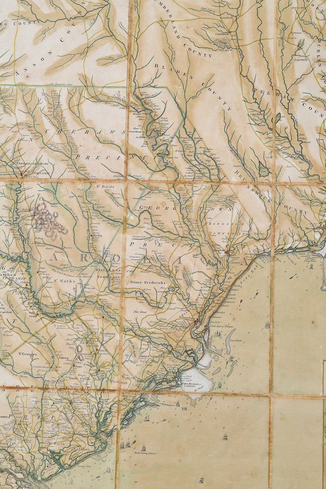 Mouzon, Henry | An Accurate Map of North and South Carolina with their ...