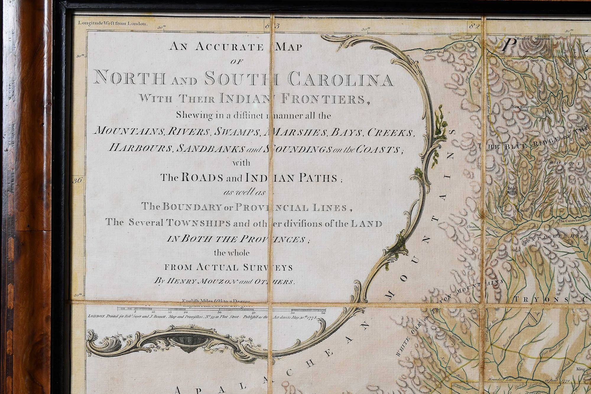Mouzon, Henry | An Accurate Map of North and South Carolina with their ...