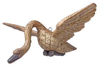 Folk Art Carved "Spencer's Goose" - Katharine Hepburn