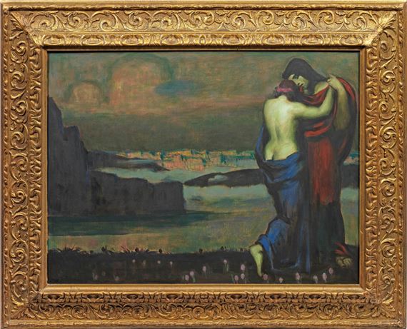 Odysseus und Kalypso by Adolf Frey-Moock, 1881