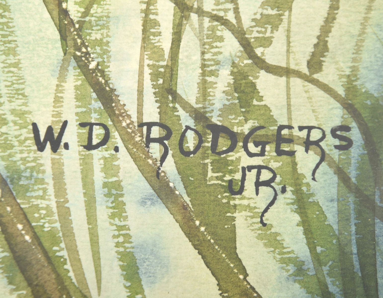 William Rodgers, Jr. | William Rodgers, Jr. Watercolor Painting (Circa ...