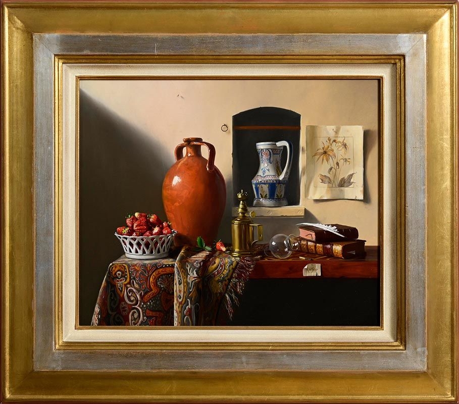 Pierre Raser | Strawberries and Pigeon Lamp | MutualArt