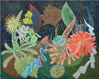 Large Steve Lotz Floral Painting - Steve Lotz