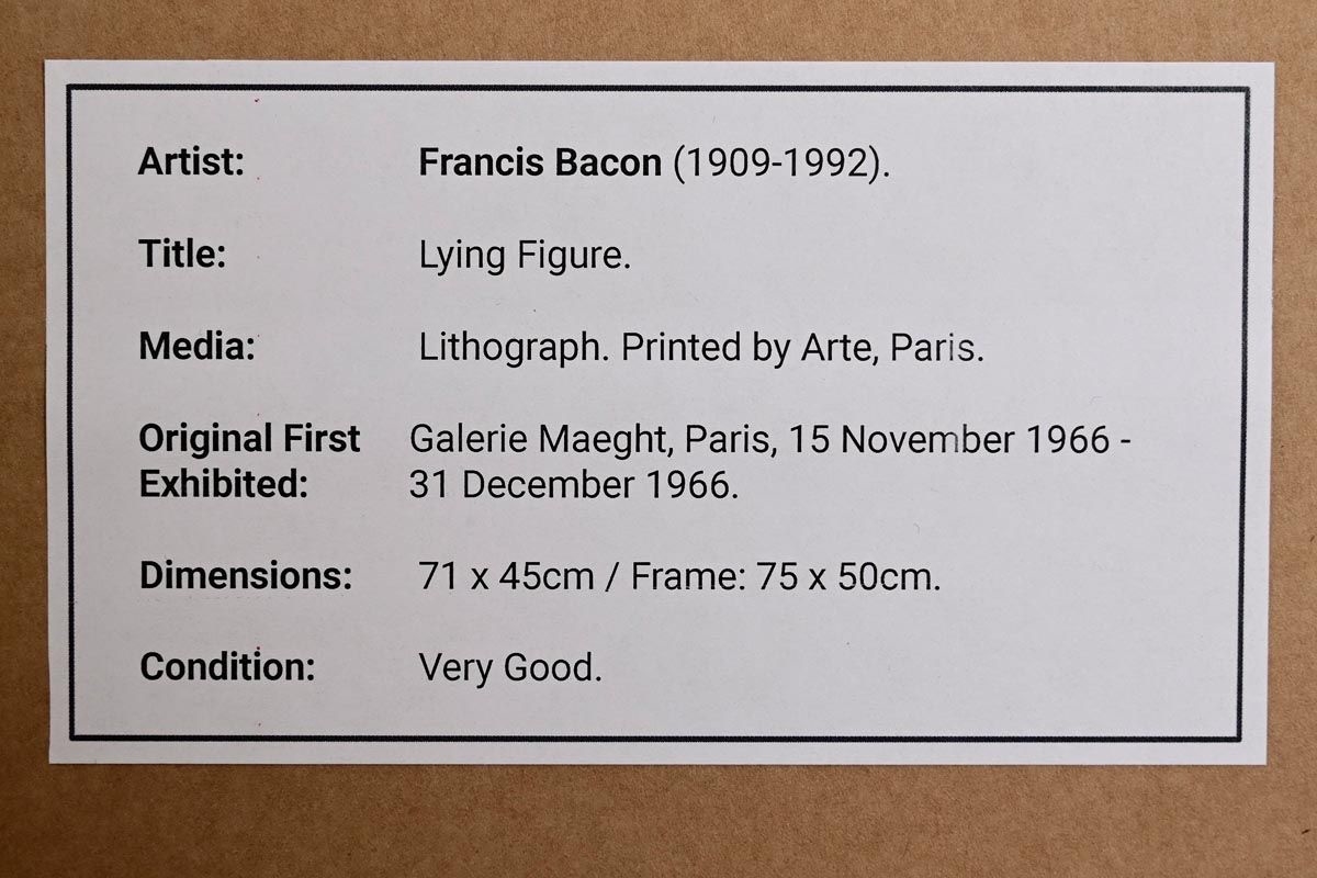 Francis Bacon | Lying Figure | MutualArt