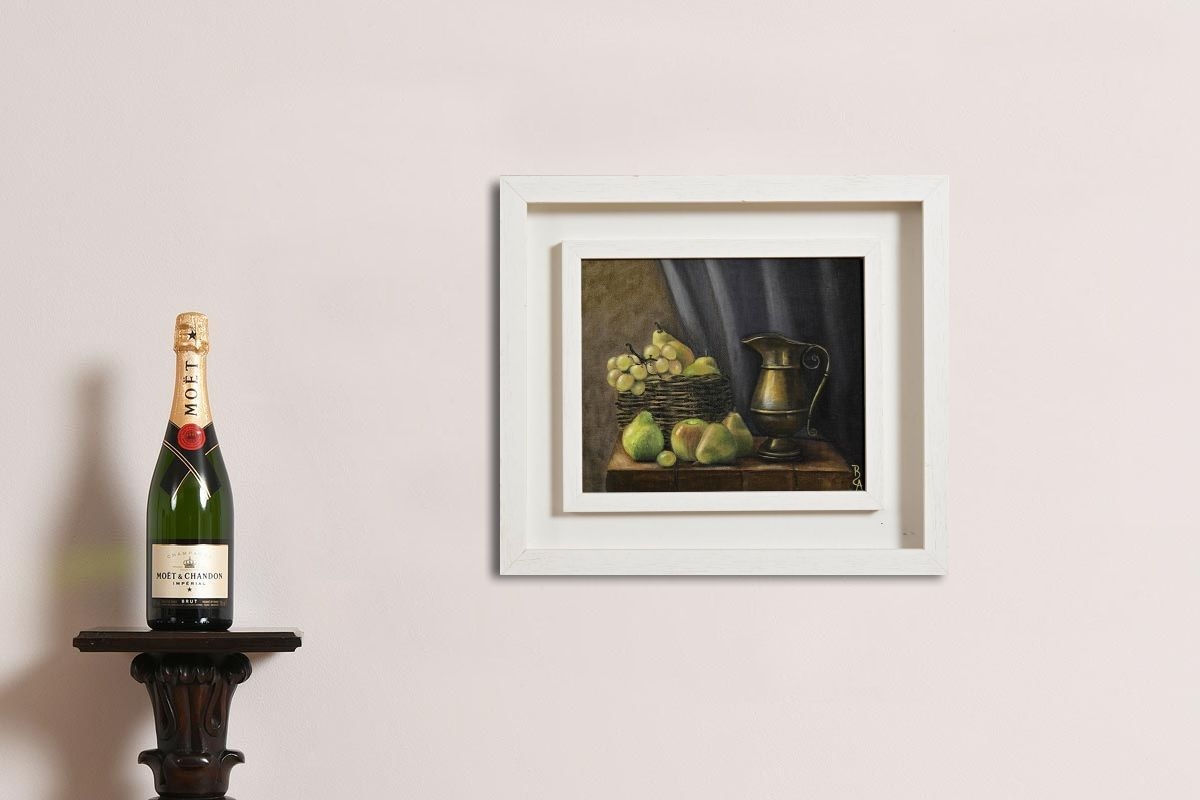 Artwork by Bernard Allison, Still Life on Tabletop, Made of oil on canvas board