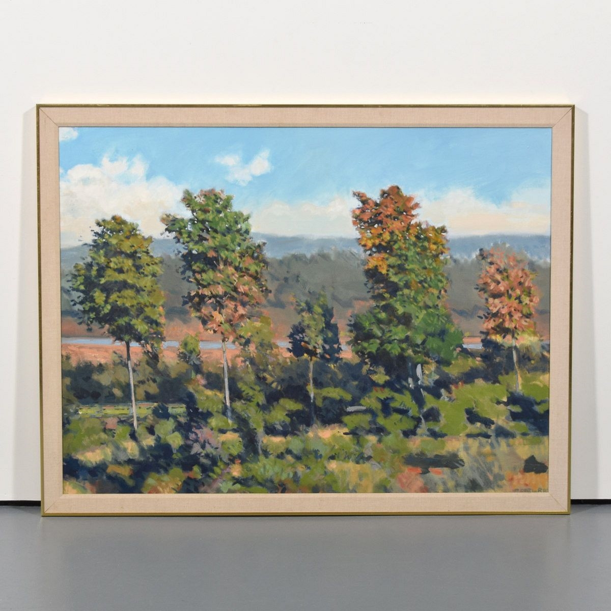 Artwork by Richard Lewis Crozier, Richard Lewis Crozier Landscape Painting, Made of oil on canvas