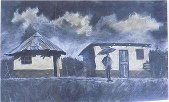 Umbrella in the Night - Muzi Ndlela