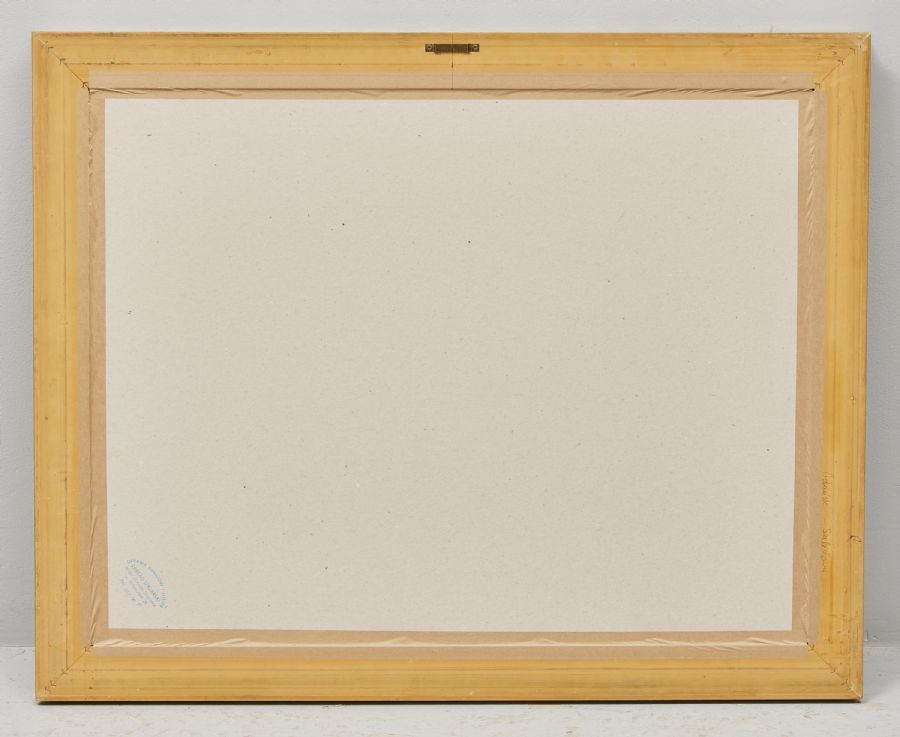 Artwork by Jerzy Kusmierczyk, Portal. Signerad. Olja på pannå, Made of Oil on panel