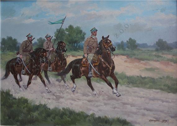 Patrol konny by Edward Mesjasz, 1979