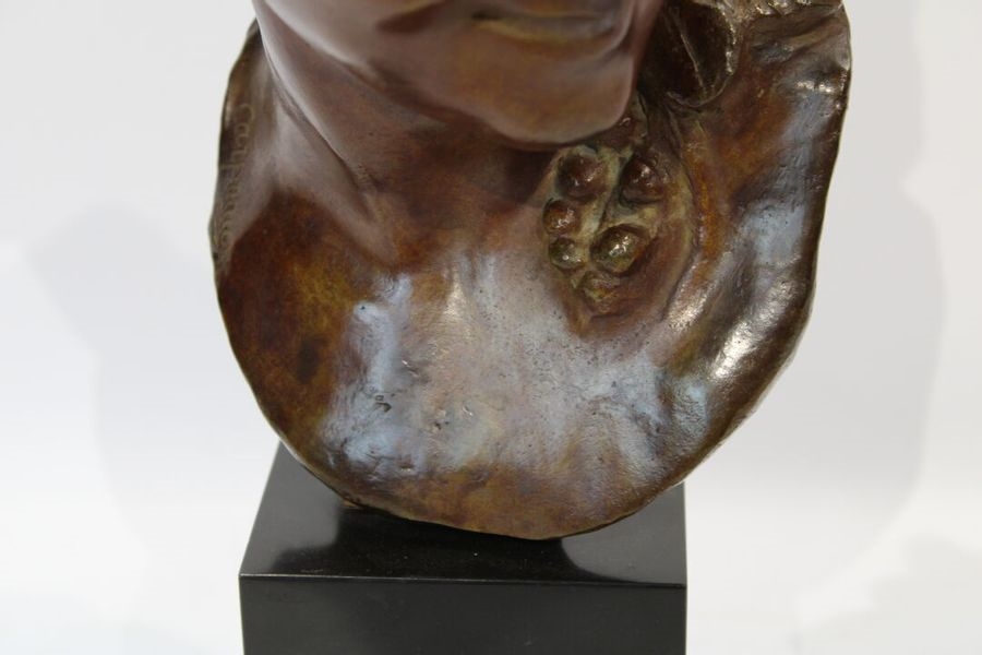 Jean-Baptiste Carpeaux | Bust of a woman in bronze with brown patina ...
