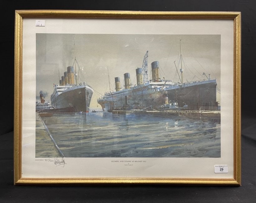 Harley Crossley Limited edition print Olympic Titanic MutualArt