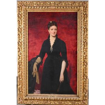 Portrait d’une aristocrate - Edouard Alexandre Sain