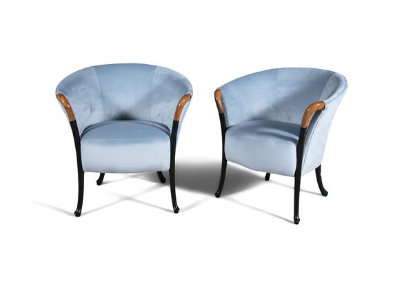 A pair of armchairs by Giorgetti