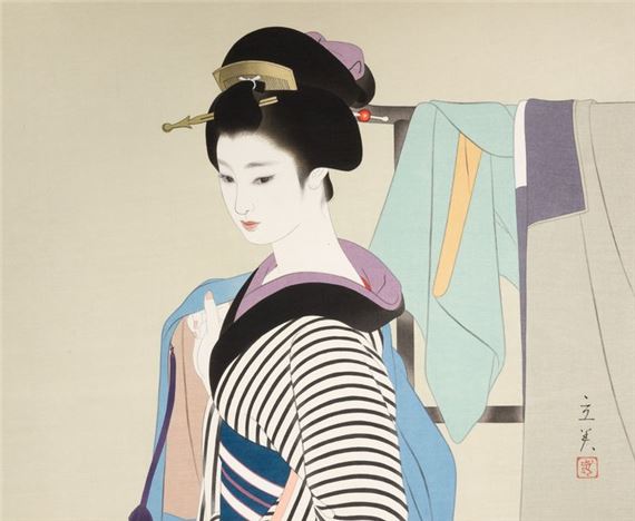 Tatsumi Shimura | Portrait of a woman | MutualArt
