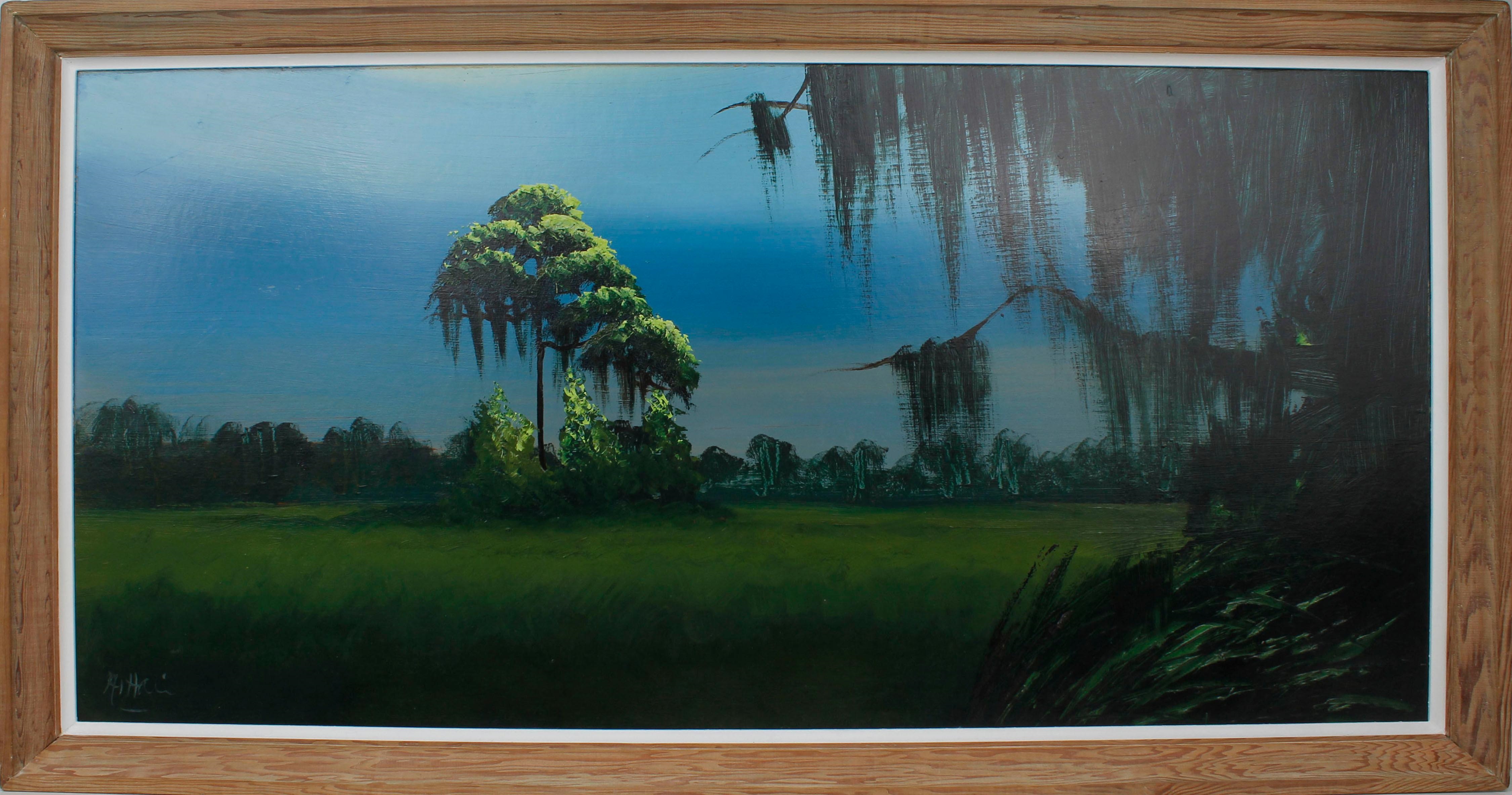 Artwork by Alfred Hair, ALFRED HAIR FLORIDA HIGHWAYMEN TRANQUIL WETLANDS, Made of Painting