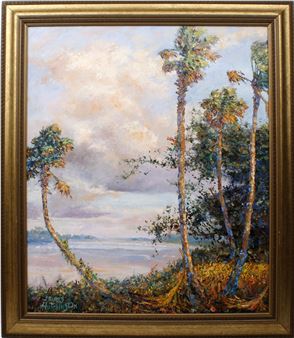 JAMES HUTCHINSON FLORIDA ARTIST DISTANT INLET - James Hutchinson