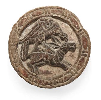 An Italo-Islamic marble roundel (patera) - Italian School, 12th Century