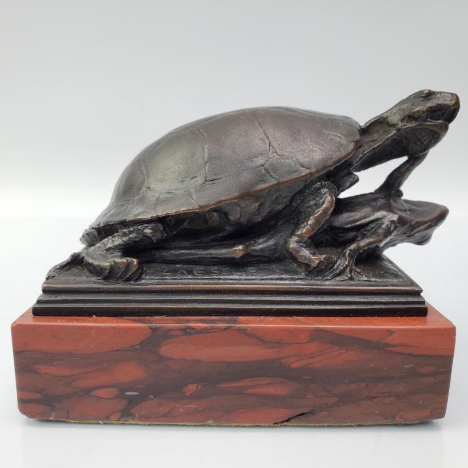 Albert Laessle | Turtle Eating a Frog | MutualArt