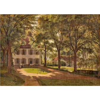 Schlössli Sinneringen mit Park - August von Bonstetten