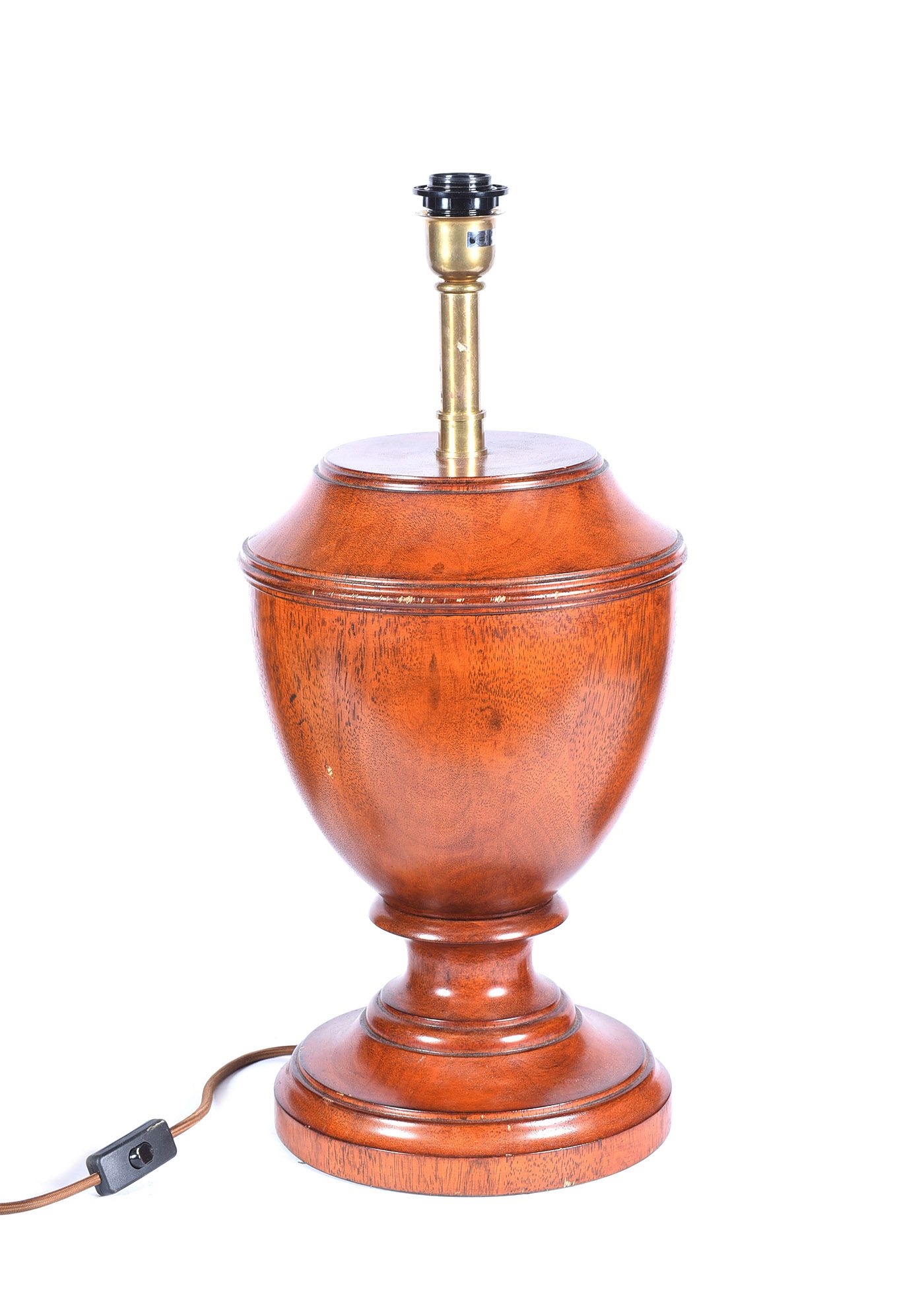 Ralph Lauren PAIR OF WALNUT RALPH LAUREN TABLE LAMPS & SHADES