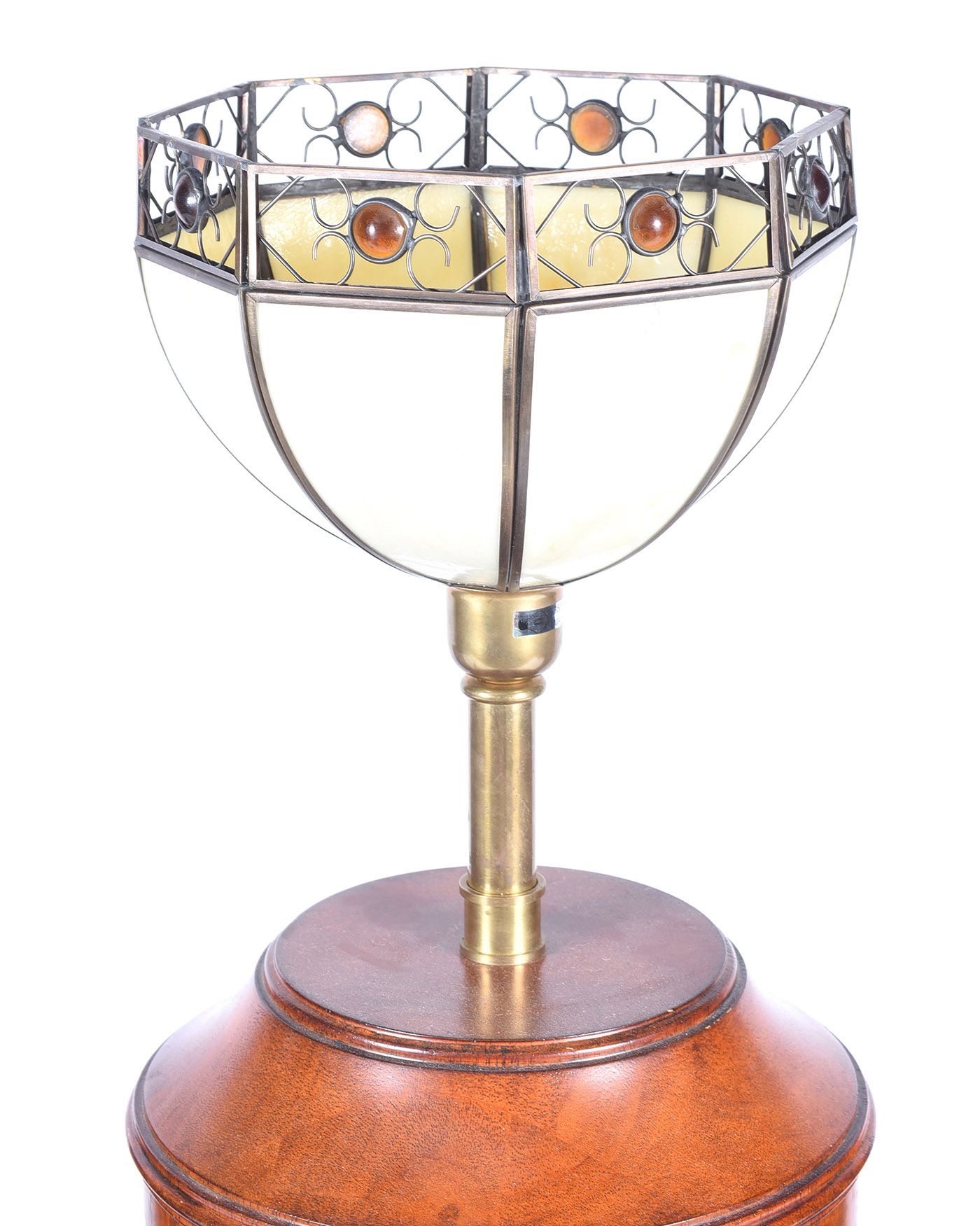 Ralph Lauren PAIR OF WALNUT RALPH LAUREN TABLE LAMPS & SHADES