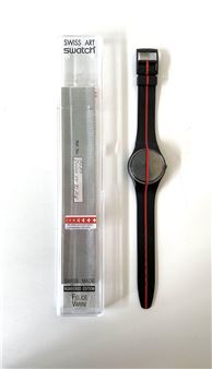 Rosso su Blackout - Felice Varini