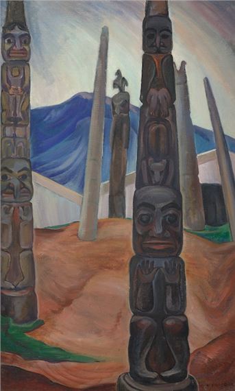 Kitwancool by Emily Carr, circa 1928