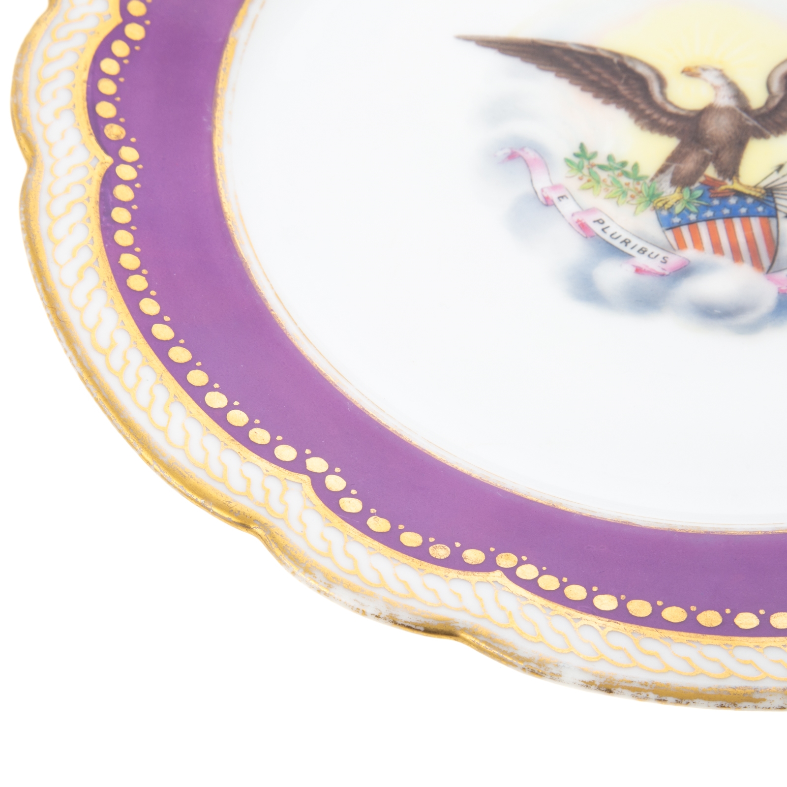 Artwork by Edward Lycett, Important Lincoln White House Service Plate, Made of gold