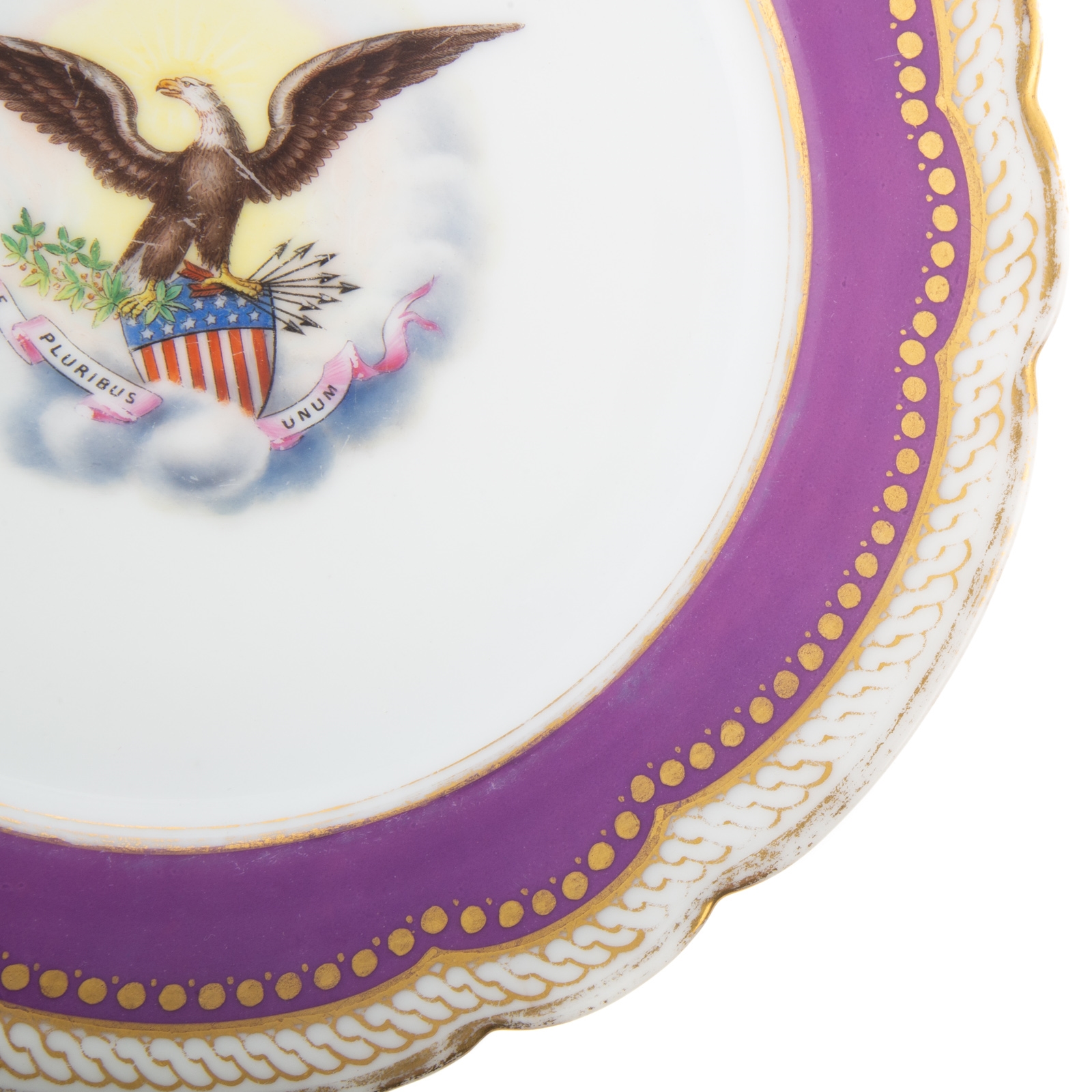 Artwork by Edward Lycett, Important Lincoln White House Service Plate, Made of gold