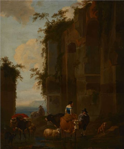 Nicolaes Berchem | Circle of Nicolaes Berchem (1645) | MutualArt