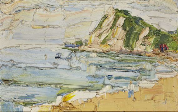 George Rowlett | British b.1941 - Shakespeare Cliff from Dover Beach ...