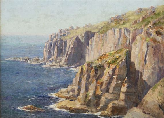 James Dickson Innes | British 1887-1914 - The Land's End (1909) | MutualArt