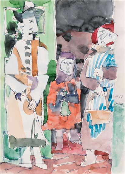 Three in the Door by Willem Grimm, 1967