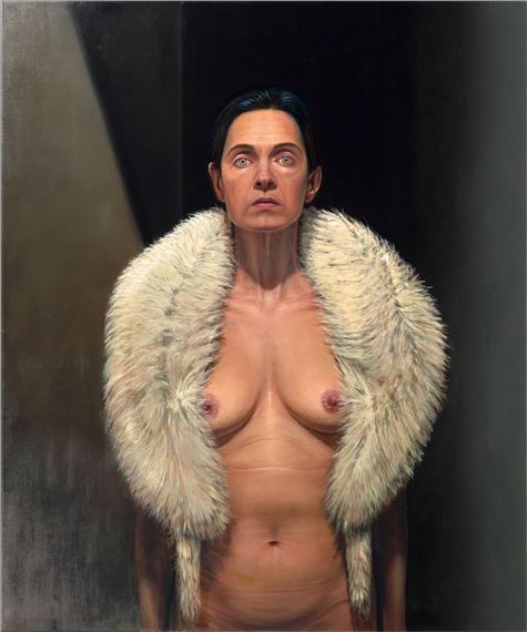 Woman with Fur by Aris Kalaizis, 1992-2000