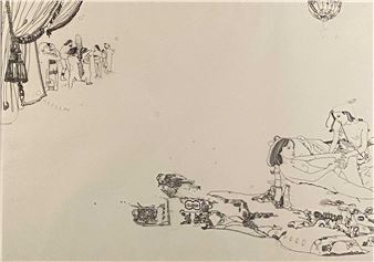 Ps and Qs, Erotic Drawing - Zoë Mendelson