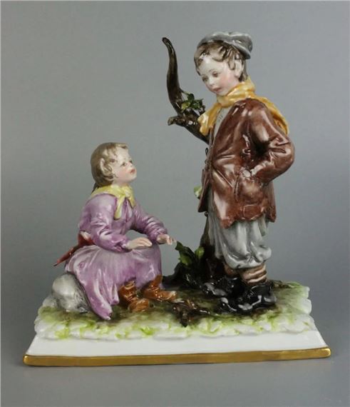 Children in Winter by Bruno Merli, 1952 - 1960