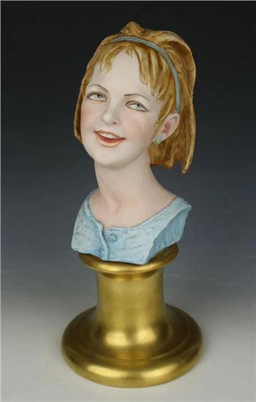 Bust of Girl by Bruno Merli, 1950-s