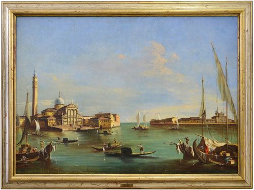 Giuseppe Ponga | Venice, view of the island of San Giorgio maggiore ...