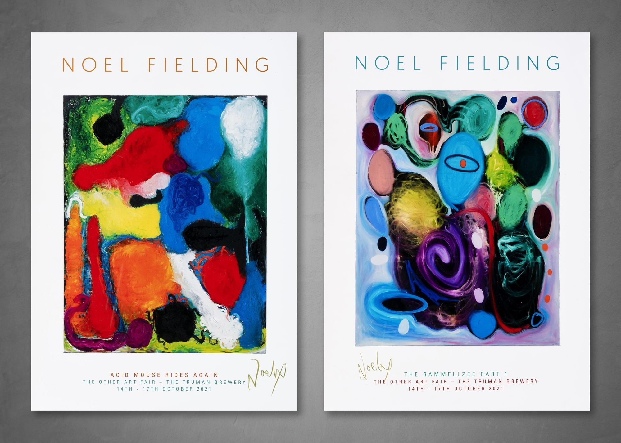 Artwork by Noel Fielding, Acid Mouse Rides Again & The Rammellzee Part 1, Made of C-Prints on Fujicolor Professional Paper