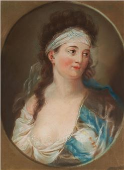 Portrait of a Lady (the Dancer Anna Frederica Heinel?). - Anna Dorothea Therbusch