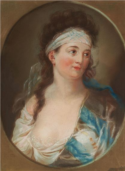 Portrait of a Lady (the Dancer Anna Frederica Heinel?). by Anna Dorothea Therbusch