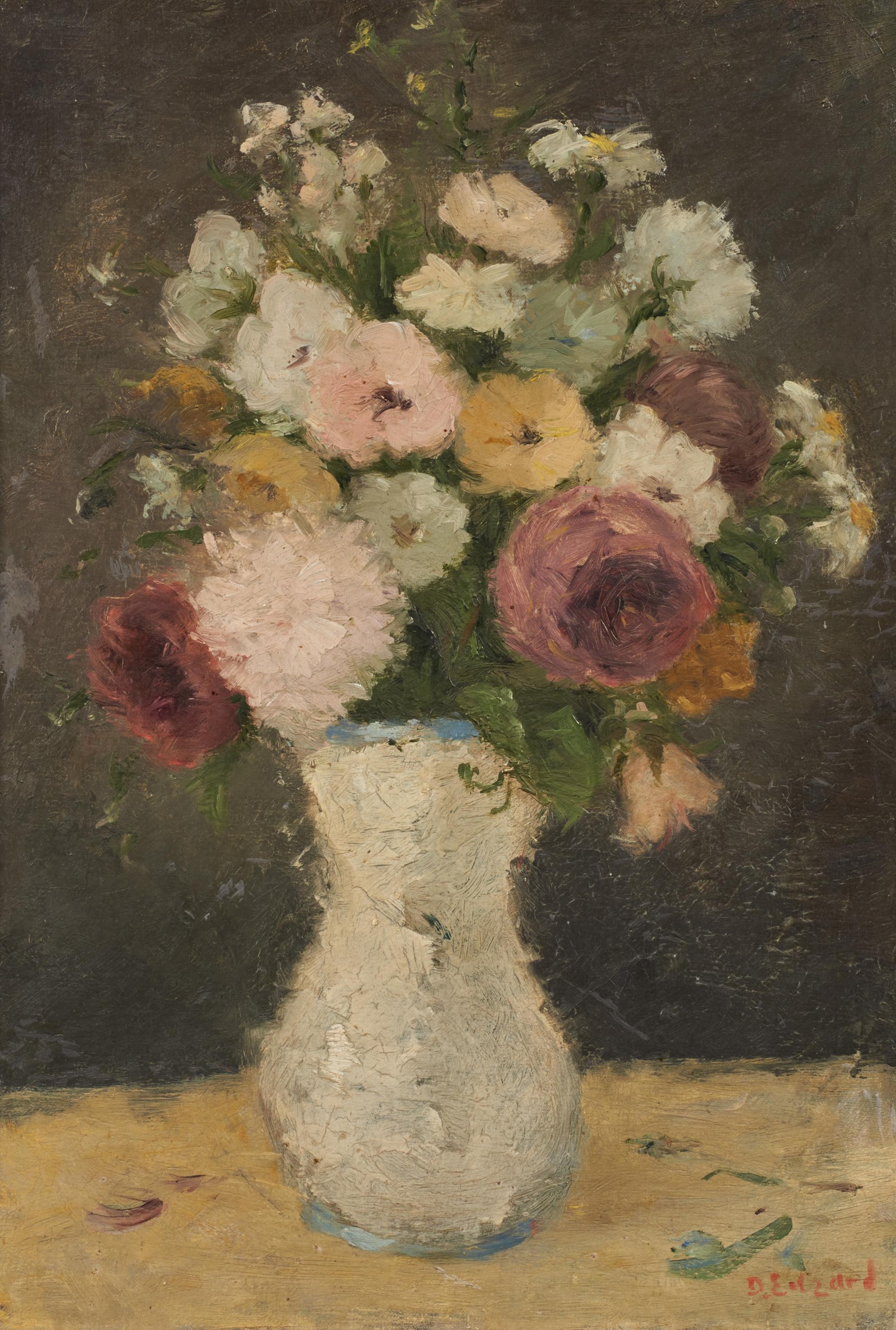 Dietz Edzard | Still Life with Roses and Carnations. | MutualArt
