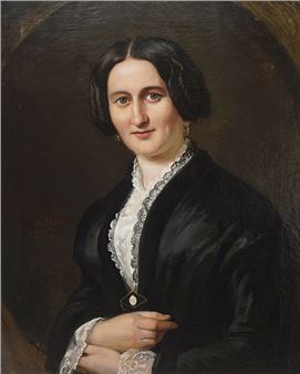 Bildnis einer eleganten Dame - Julius Moser